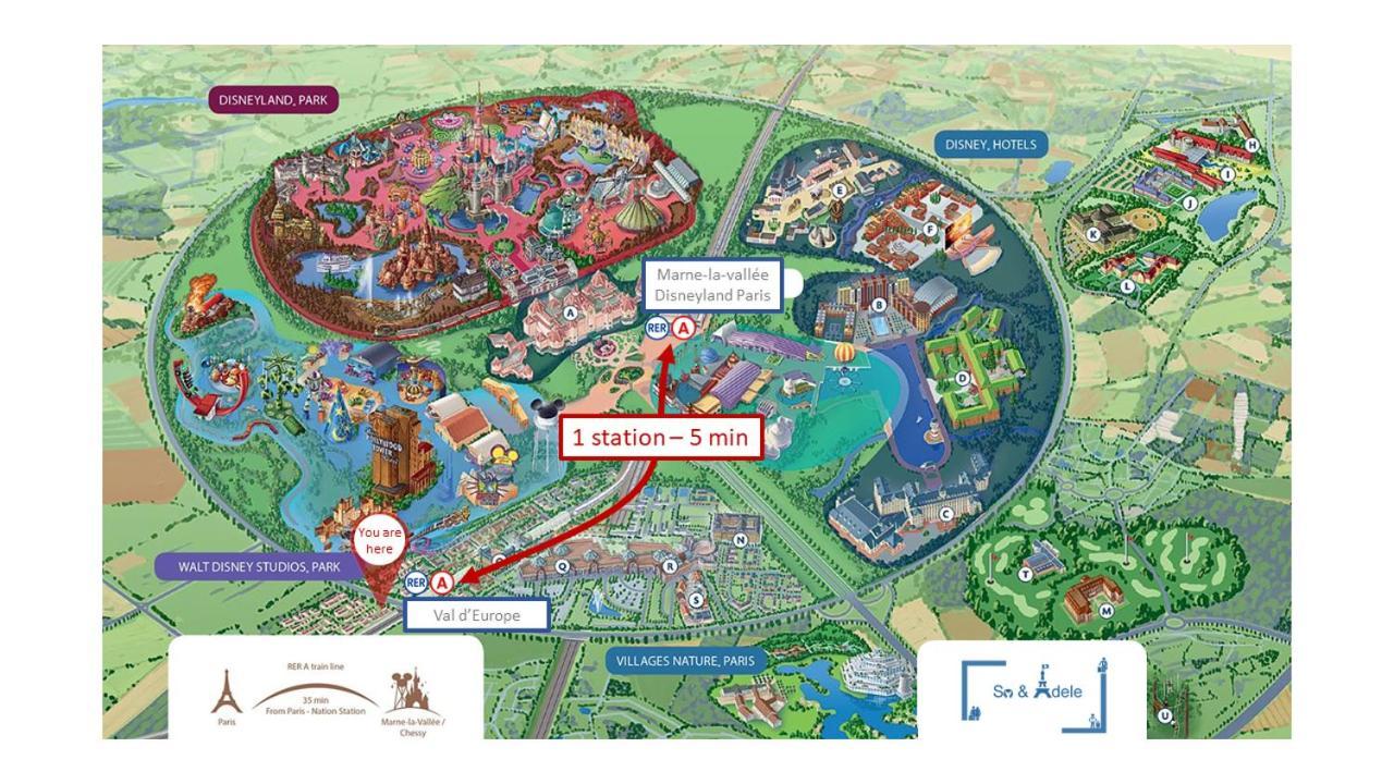 Studio Zen - Shopping Center And Train Station 500M - Disneyland Paris 5Min Montevrain Exterior photo